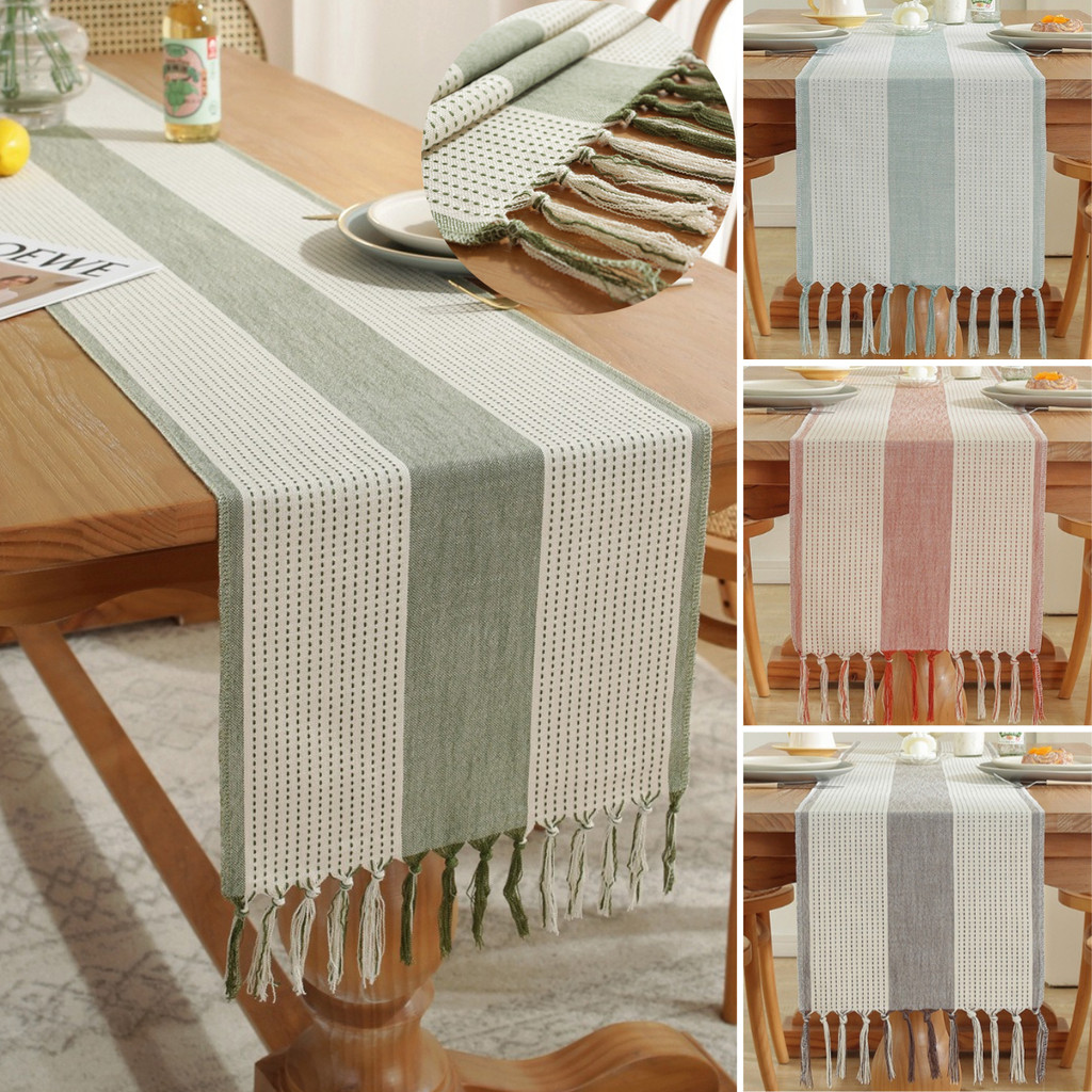 Rustic Linen Table Runner Farmhouse Style Table Runners Long ...