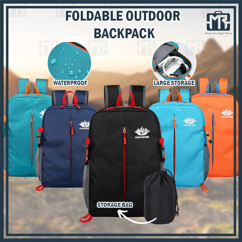 MR Outdoor Backpack Unisex Lightweight Waterproof Portable Foldable ...