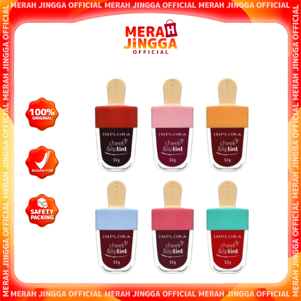 Implora Cheek and Lip Tint / Merah Jingga Official