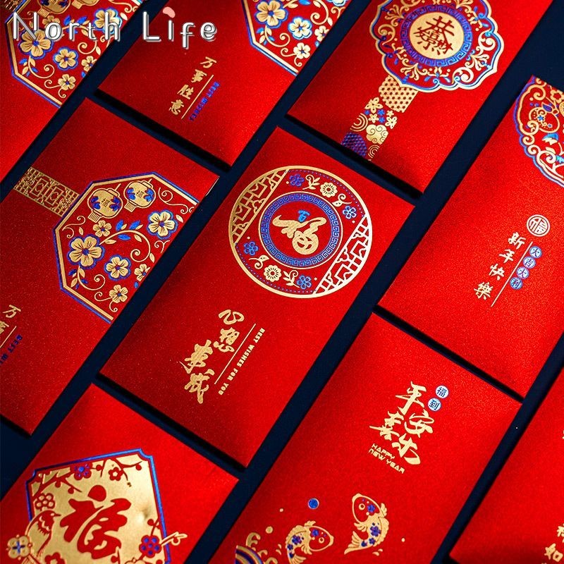 2026 Year Red Envelope Creative Frosted Thickened Red Packet New Year ...