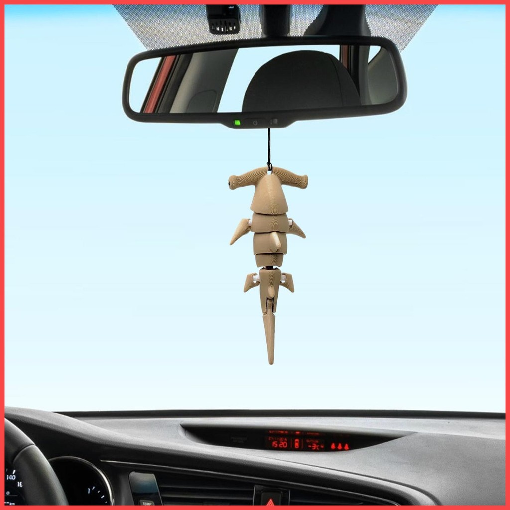 Hammerhead Shark Key Ring 3D Printed Animal Purse Pendant Posable ...
