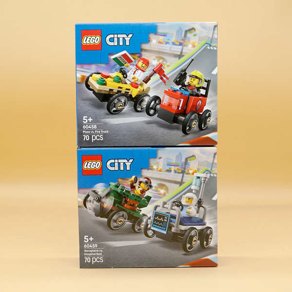 Lego LEGO 60458 Pizza Takeaway Truck x Fire Truck Racing Set 60459 ...