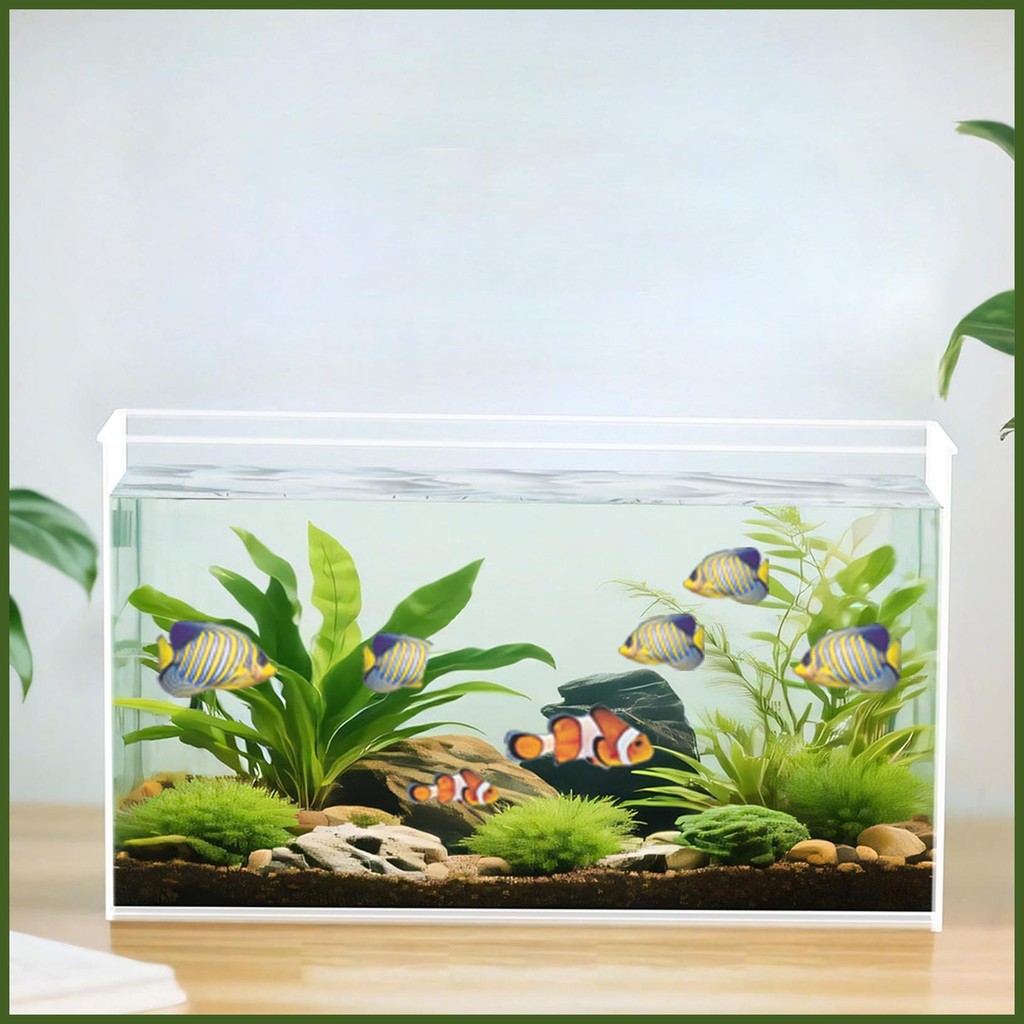 Small Fish Tank Tiny Fish Tank Frameless Extra Clear Bowl for Crab ...