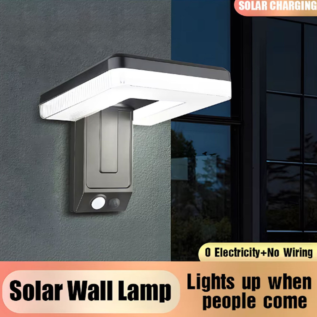 Foldable LED 120° Solar Light Outdoor Wall Lamp Waterproof Spotlights ...