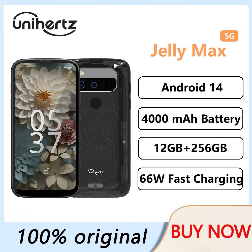 Unihertz Jelly Max Mini Smartphone 5G Android 14 24GB 256GB 32MP