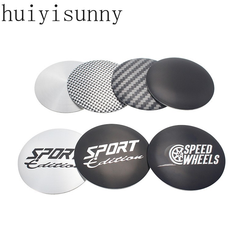 HYS 4PCS/LOT 56.5MM Blank Center Sticker SPORT Racing Badge SPEED ...
