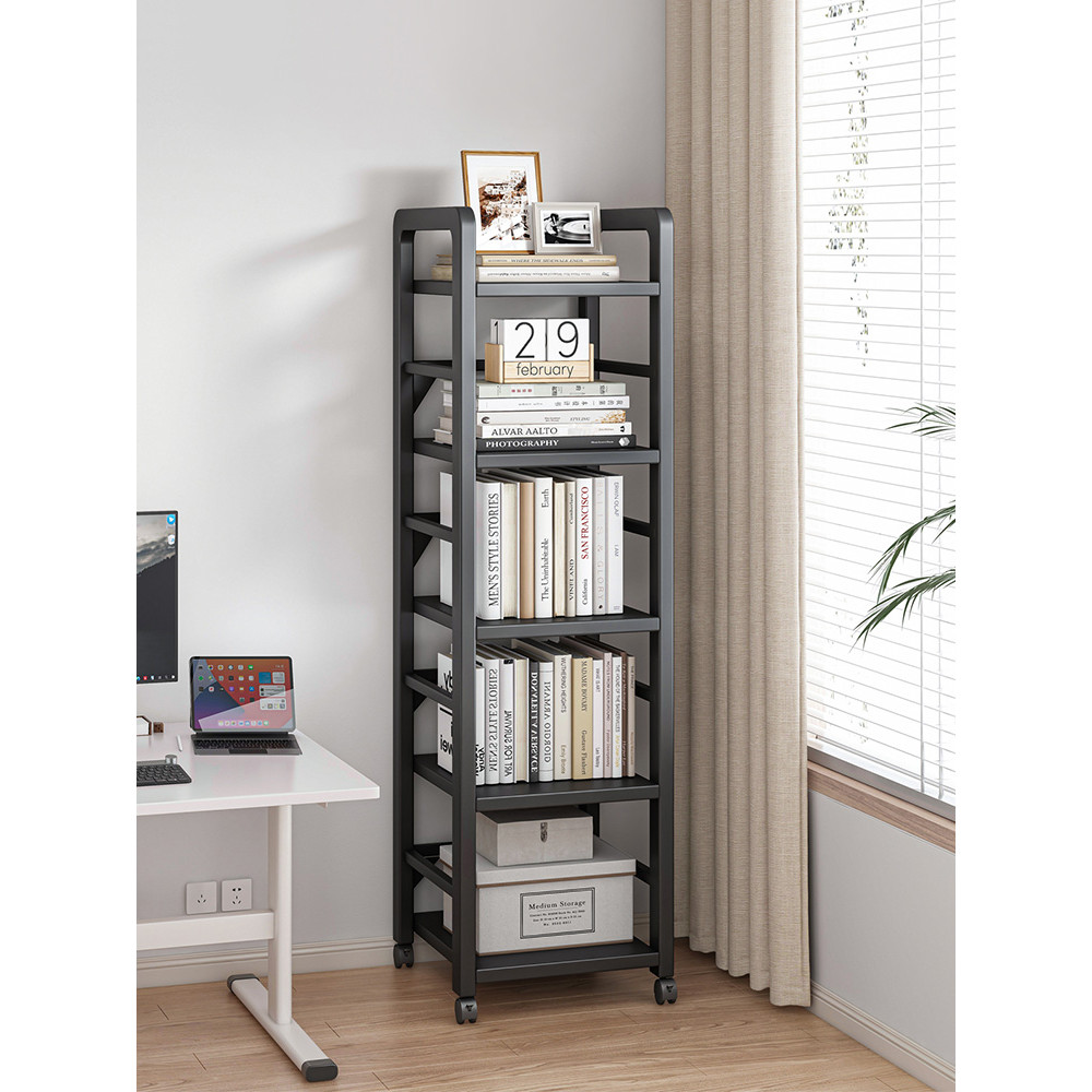 [in stock] Bookshelf Floor-standing Storage Rack Living Room Multi ...
