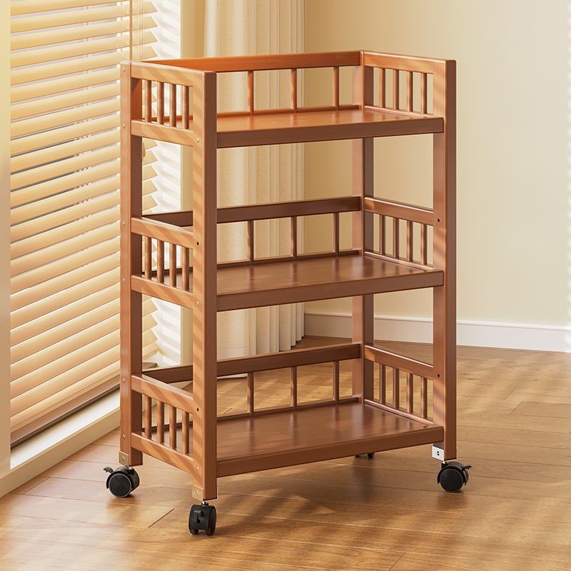 3 Tier Small Trolley Storage Rack Bedside Snack Rack Mobile Multi-layer ...