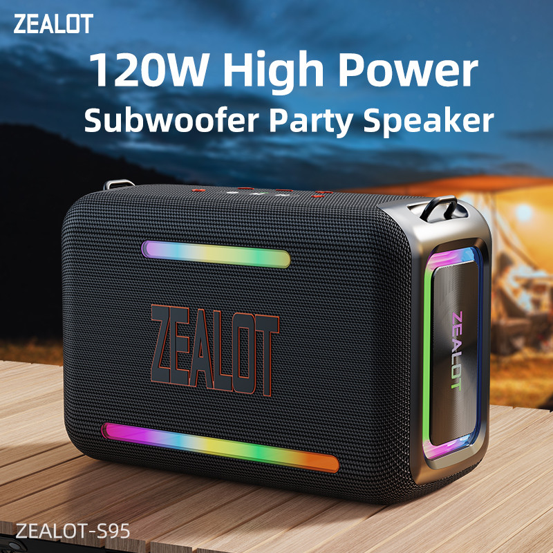 ZEALOT S95 ワイヤレススピーカー Singapore In Stock]ZEALOT S95 120W RGB Portable Bluetooth Speakers