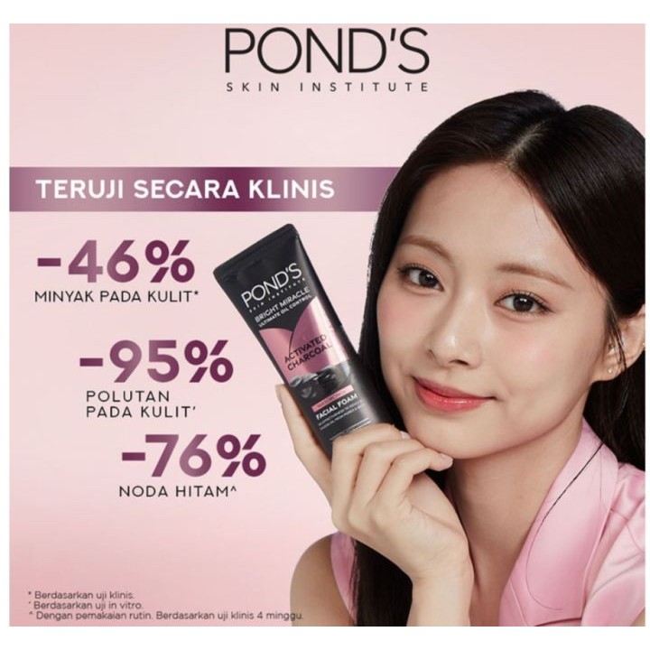 PONDS Pure White Facial Foam 100gr / Merah Jingga Official - Gambar 2