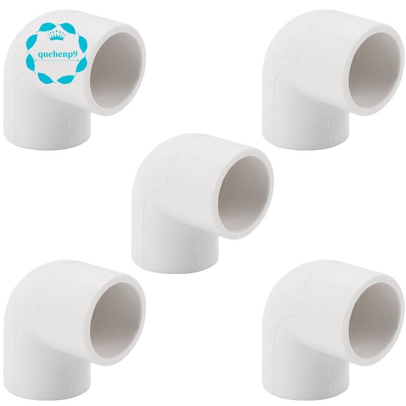 5 Pieces 20mm Dia 90 Angle Degree Elbow PVC Pipe Fittings Adapter ...