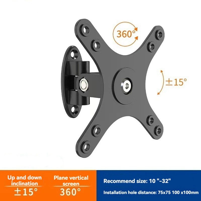 Monitor Mount Stand Wall Mount Arm Hanging Rack, VESA 100x100mm and ...
