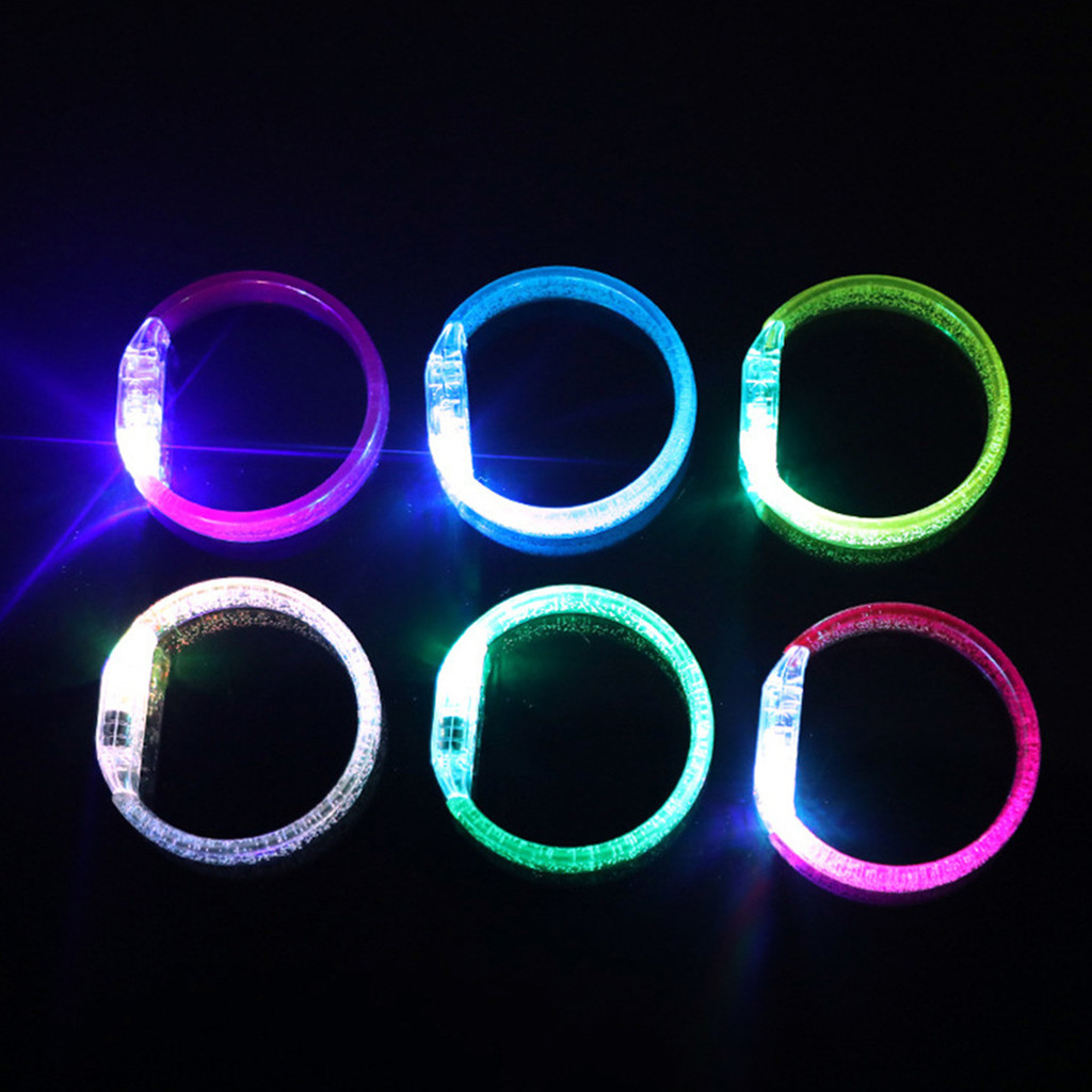 1 Flashing Coloured Light Led Luminous Bracelet Recently Hot Sale Party ...