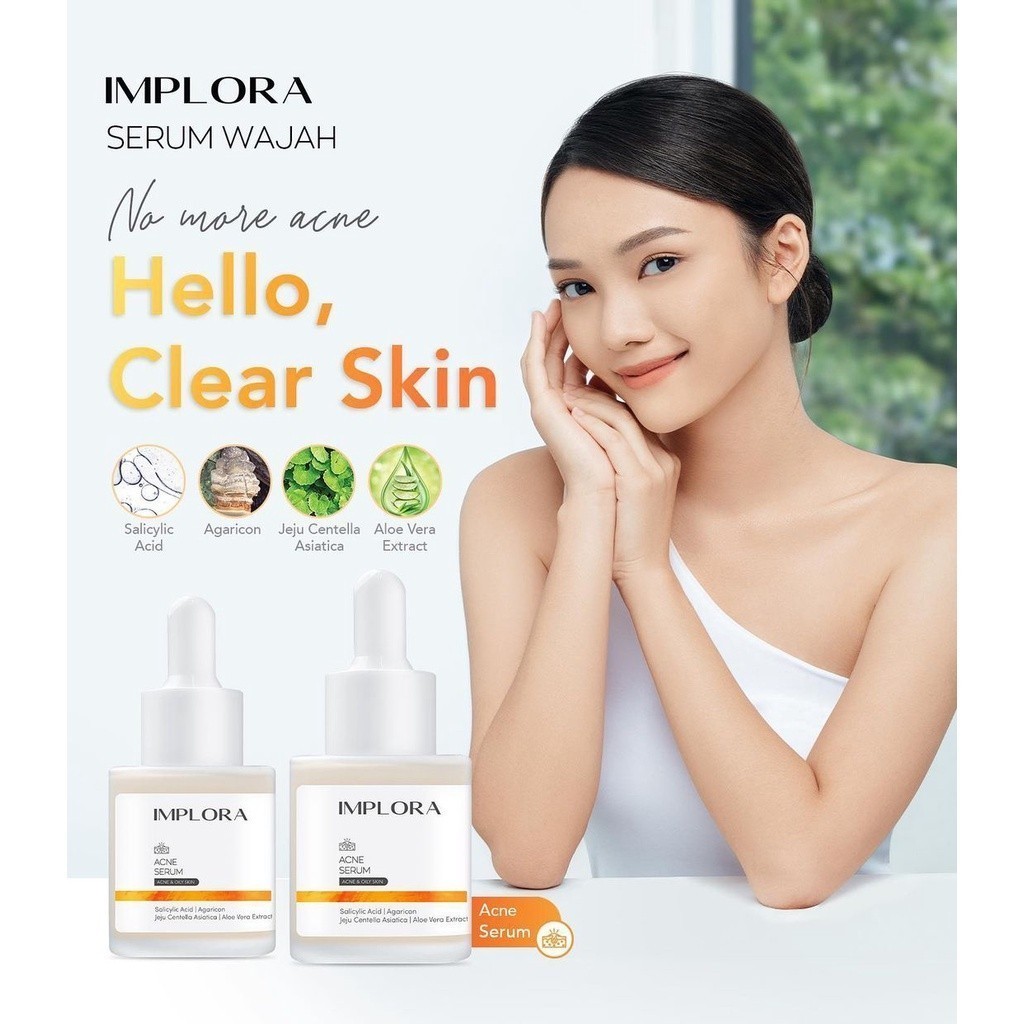 IMPLORA Acne Serum / Serum Wajah Acne / Merah Jingga Official - Gambar 2
