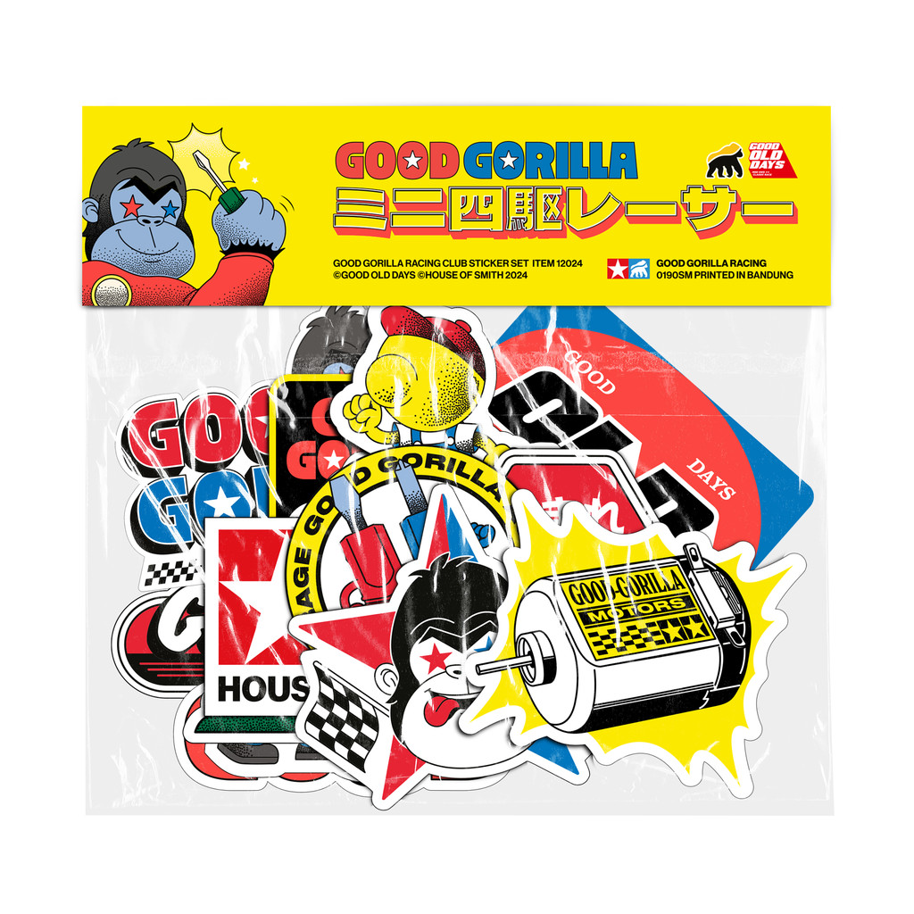 House of Smith X GOD sticker - Good Gorilla sticker Pack (1 Pack = 15 ...