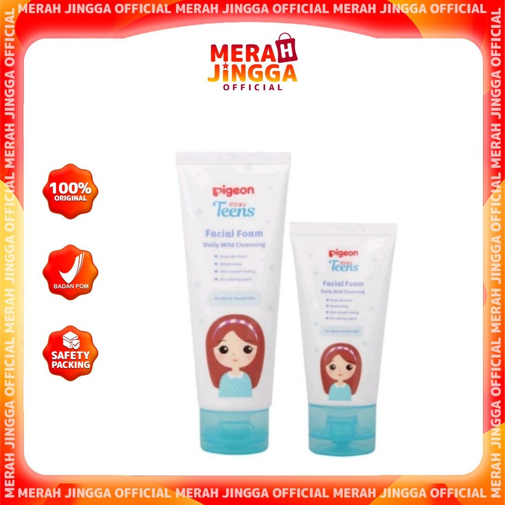 Pigeon Daily Cleansing Foam Mild - 40gr - 100gr / Merah Jingga Official