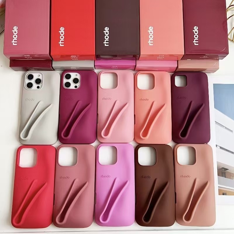 Rhode Phone Case for iPhone 15 14 Plus 13 12 11 Pro Max Lipstick Gloss  Holder Case Soft Silicone DIY Toast Espresso Ribbon Cover with Retail Box |  Shopee Singapore