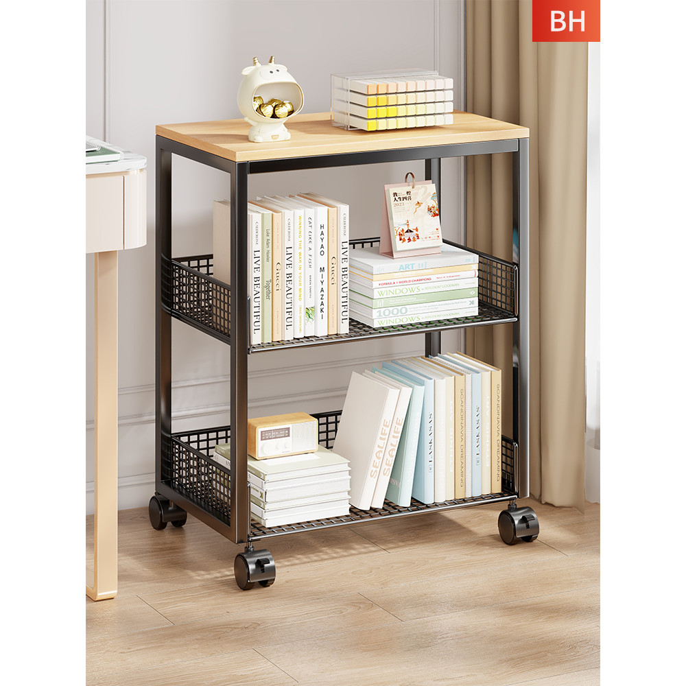[48H Shipping] Desk Side Bookshelf for Home Study Office Multi-layer ...