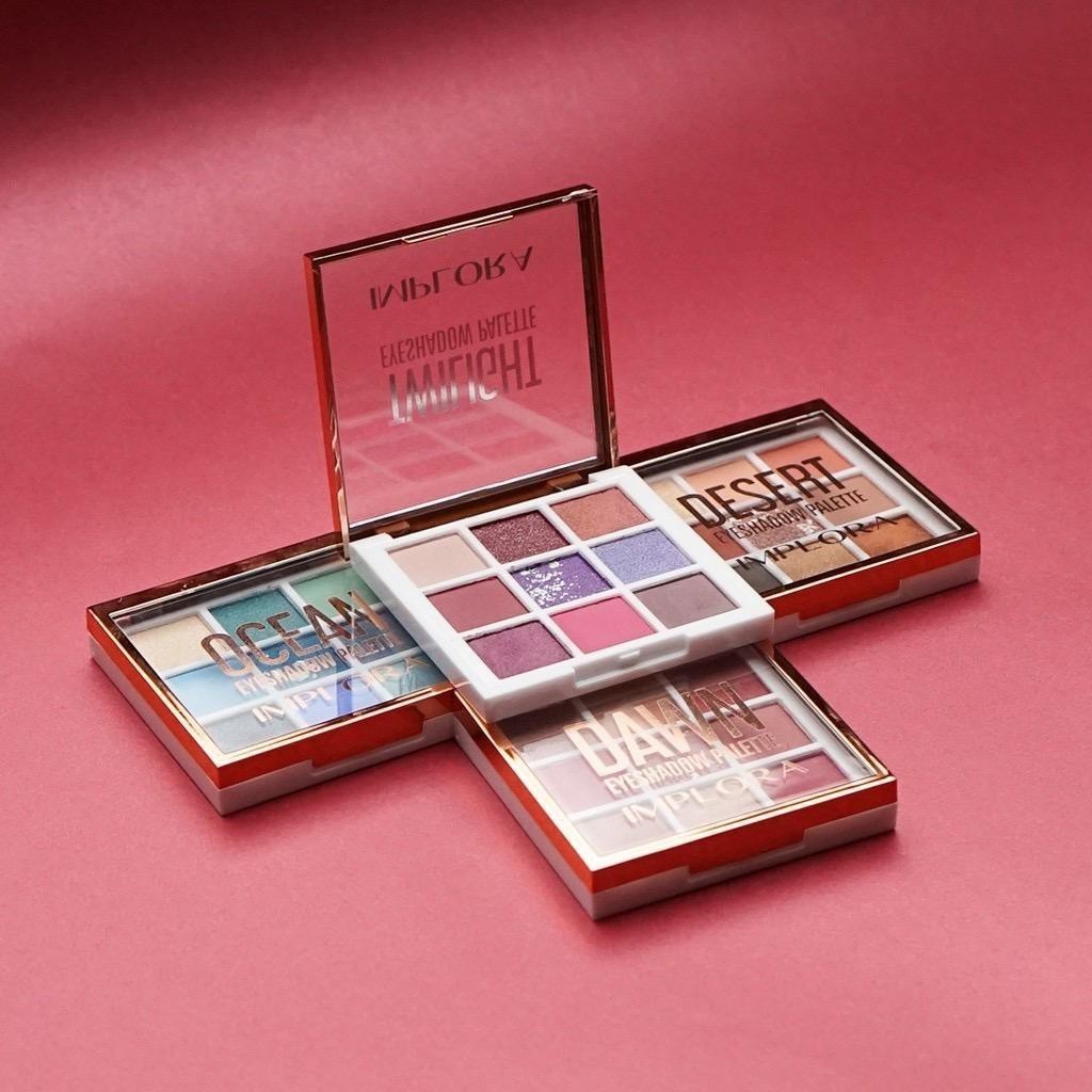 IMPLORA Eyeshadow Palette / Dawn / Desert / Ocean / Twilight / Merah Jingga Official - Gambar 4