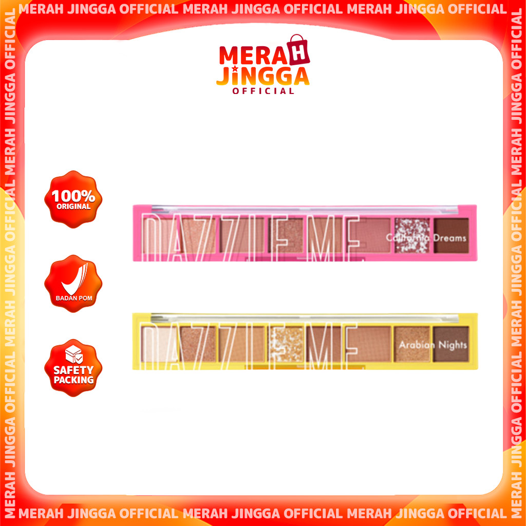 Dazzle Me The World Traveler Eyeshadow Palette / Merah Jingga Official