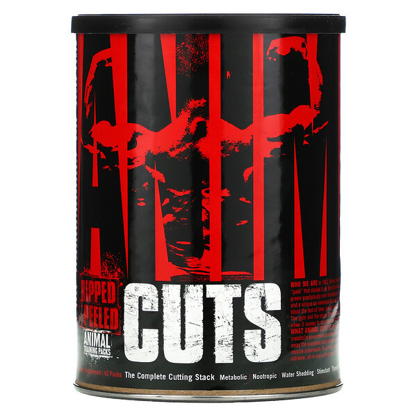 Universal Nutrition, Animal Cuts, Ripped & Peeled, 42 Packs | Shopee ...