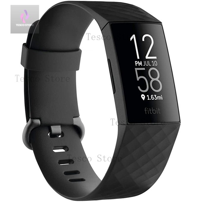 Tesco Store Fitbit Charge 4 Fitness and activity tracker with built in GPS heart rate sleep and swim tracking