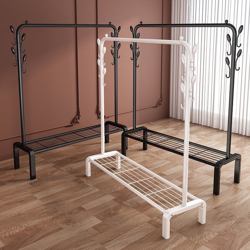 Floor Standing Bedroom Clothes Hanger Movable With Wheels Home Living ...