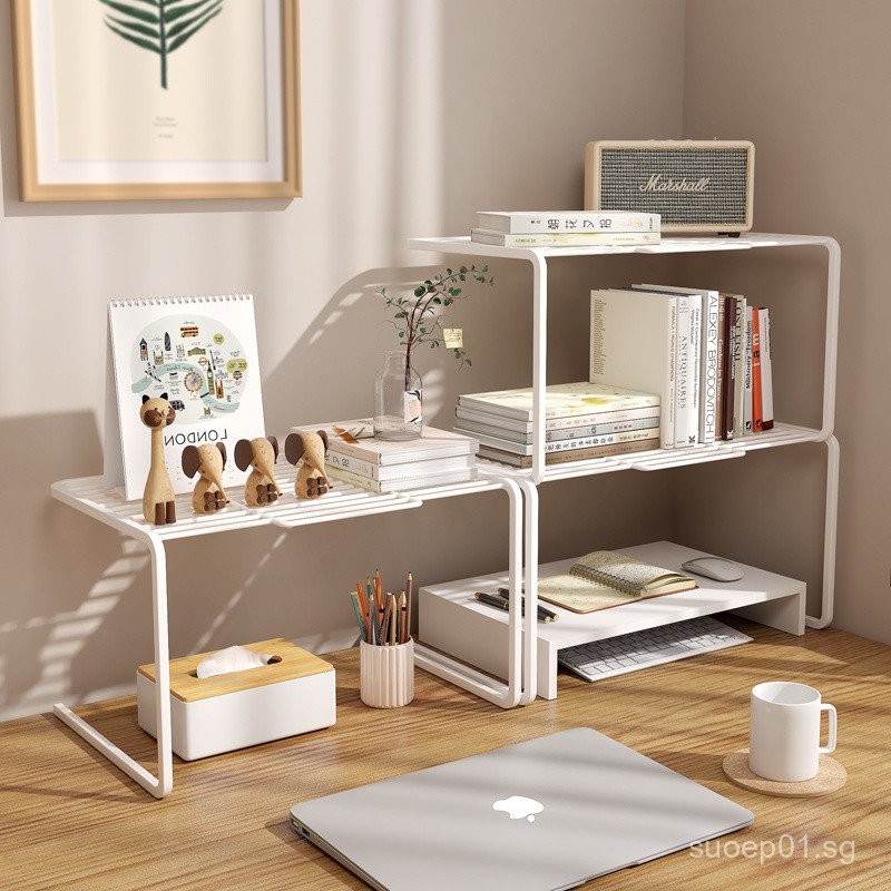 Desktop Organizer Free Combination Bookshelf Office Workstation Storage ...
