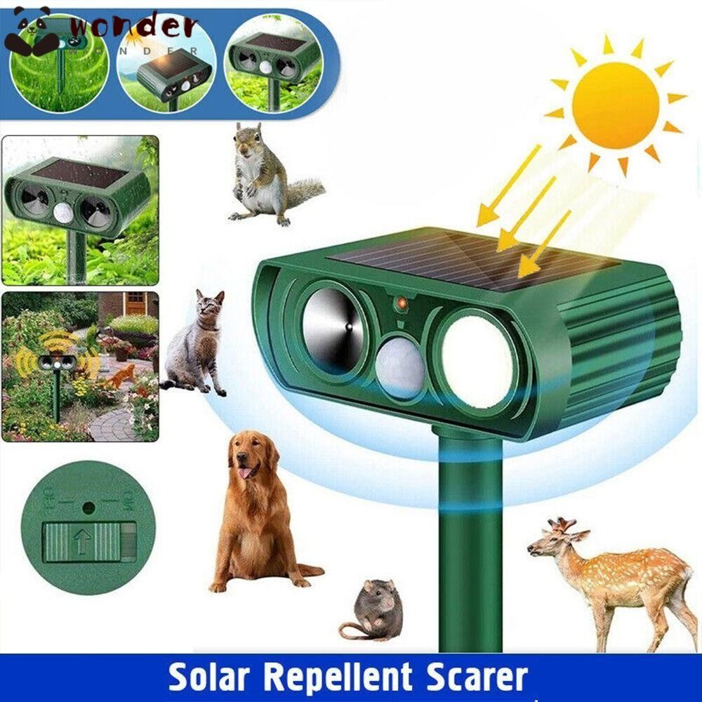 WONDER Dog Cat Deterrent, Infrared with Motion Sensor Ultrasonic Animal ...