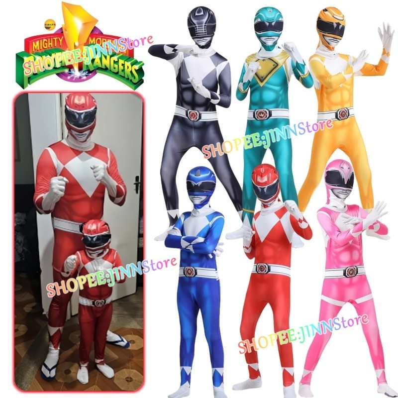 -JINN-MIGHTY MORPHIN POWER RANGERS Cosplay Costume Superhero POWER ...