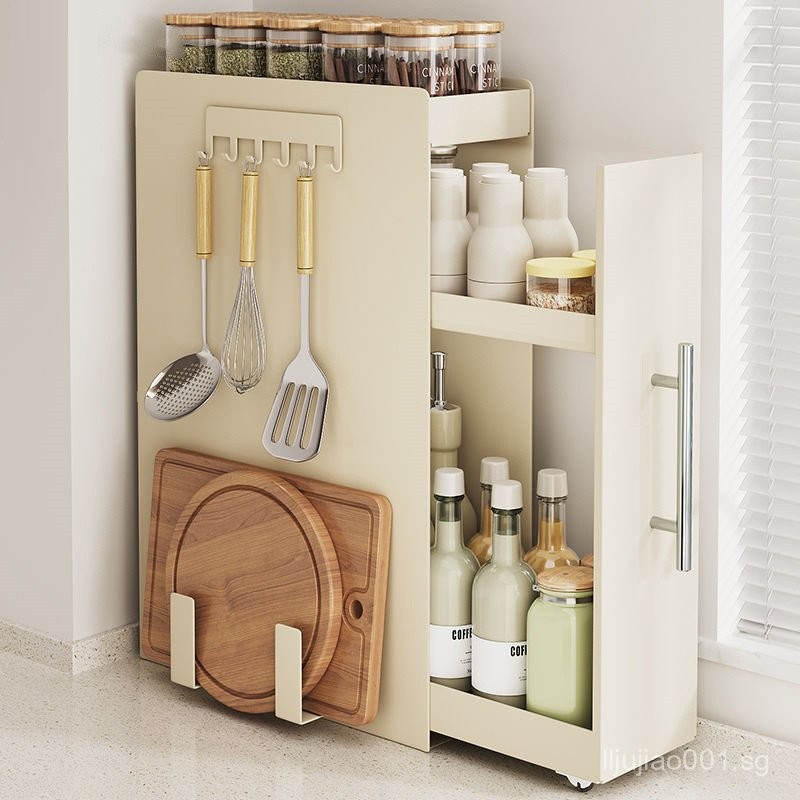 sg New Kitchen Narrow Seasoning Rack Table Pull-out Multi-Layer ...