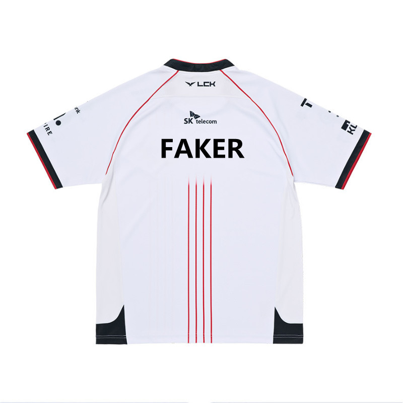 LOL SK telecom T1 FAKER ユニフォームMサイズ Latest Releases Five-Star Shirt】2024 T1 Esports World