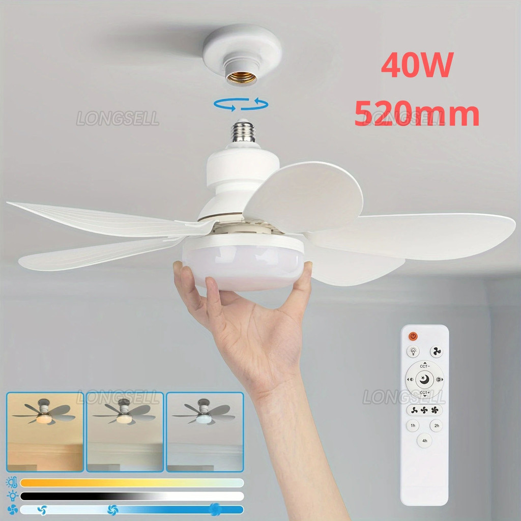 40W Socket Fan Light, 21.5