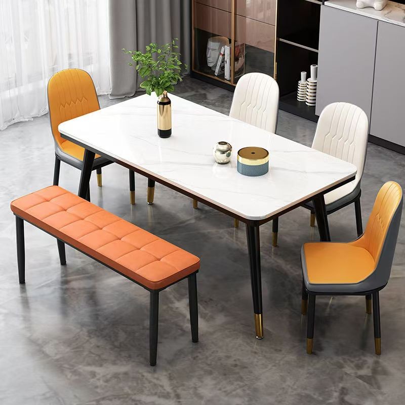 Steel Dining Bench Long Stool with Cushion Dining Bench Long Bench ...