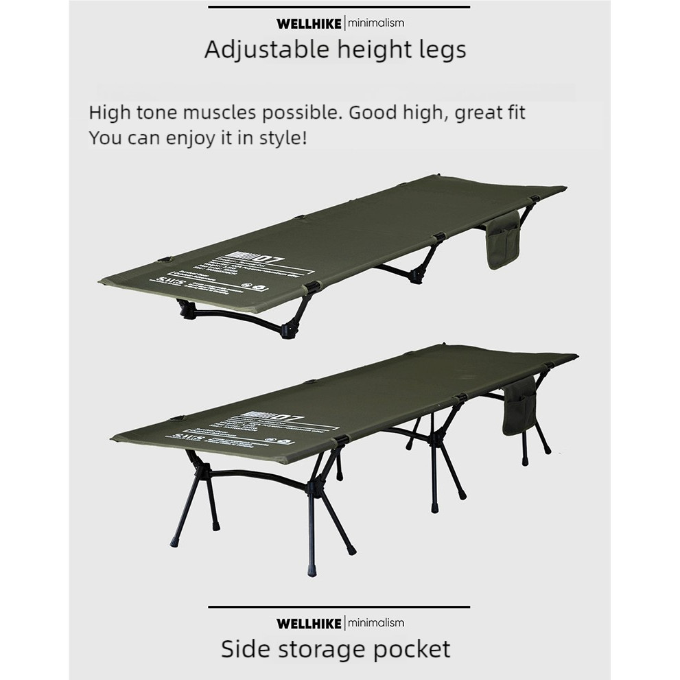 WELLHIKE CAMPING TACTICAL COT OUTDOOR FOLDING ULTRA-LIGHT PORTABLE ...