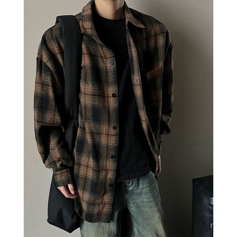 saferido mens fashion Retro American-Style Large Pocket Jeans Men's High Street Vibe Wide-Leg Pants Niche Workwear Ruan Handsome Trousers main image 0