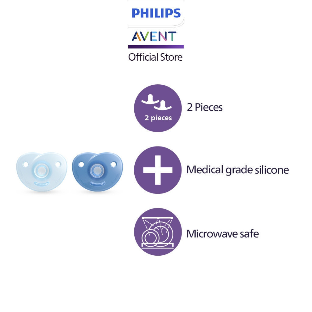 Philips Avent Pacifier (2pcs) | Shopee Singapore
