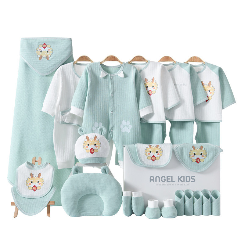 Newborn Cotton Clothes Set Gift Box For 0-6 Months Newborn Baby Full ...