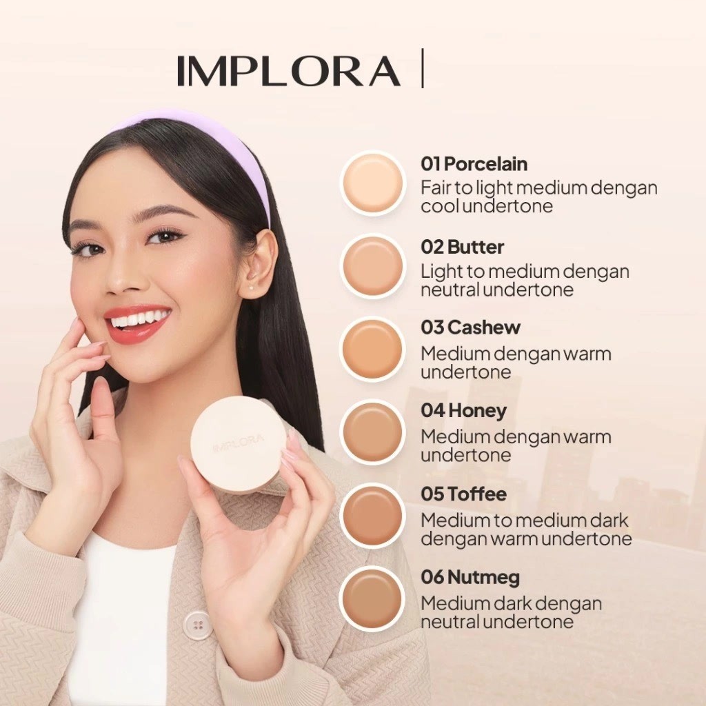 Implora Day to Day Series Two Way cake / Merah Jingga Official - Gambar 2