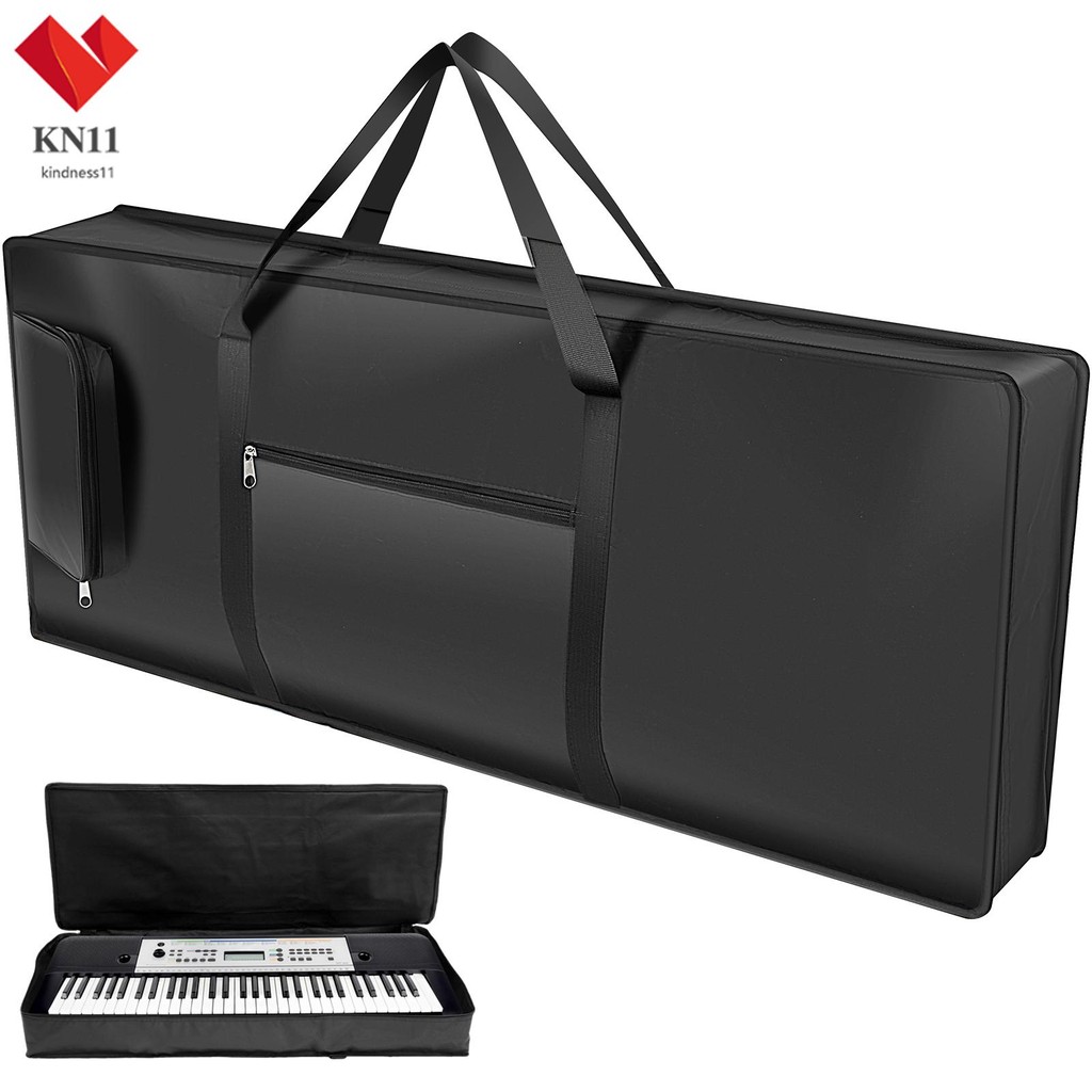 61 Key Keyboard Case - Waterproof Gig Bag With Padded Protection And Backpack Straps
