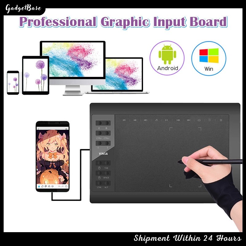 Digital Graphic Tablet Drawing Designer Tools With OTG Digital Tablet ...