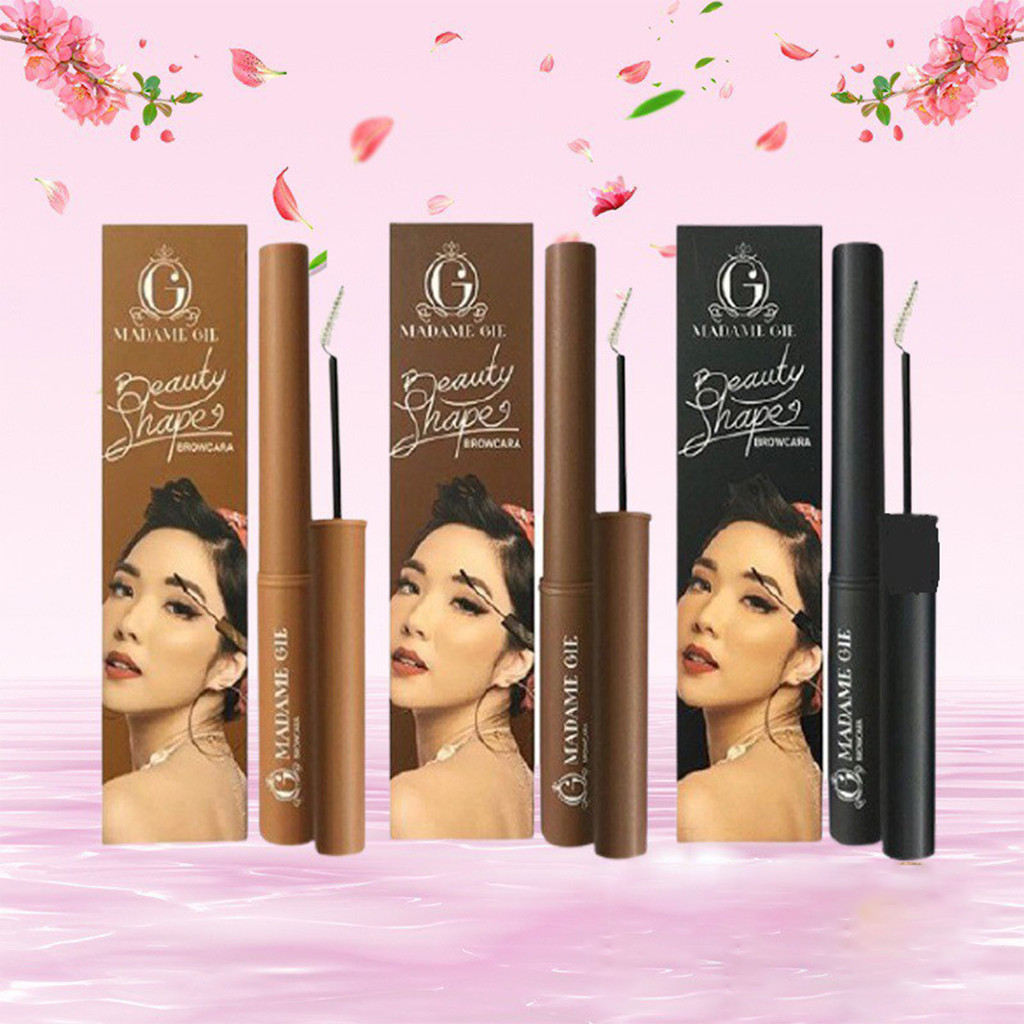 Madame Gie Beauty Shape Browcara Brow Mascara - MakeUp Mascara Alis / Merah Jingga Official - Gambar 2
