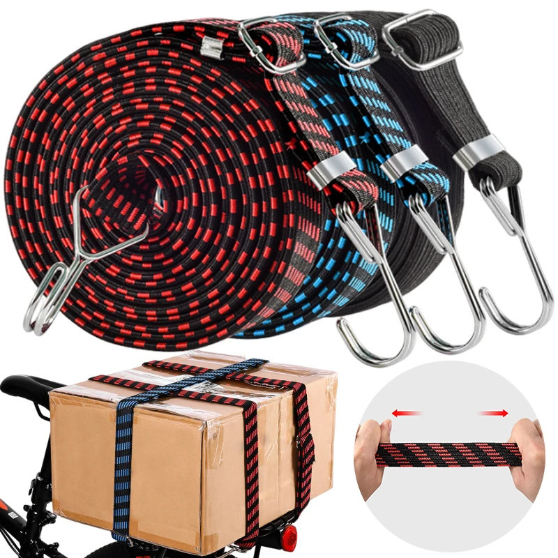 Motorcycle Elastics Rubber Luggage Rope Cord Hooks Bikes Rope Tie Auto ...