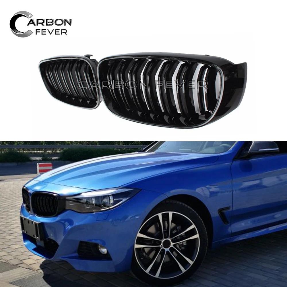 1 Pair ABS Front Grill for BMW F34 3 Series GT Gran Turismo Glossy ...