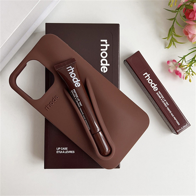 Rhode With Lip Gloss Case for iPhone 17 Air 16e 16 Pro Max Plus
