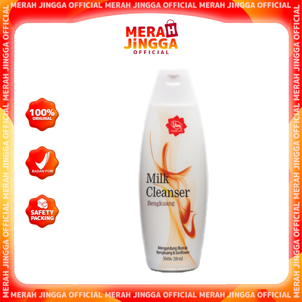 Viva Milk Cleanser Bengkoang 100 ml & 200 ml / Merah Jingga Official