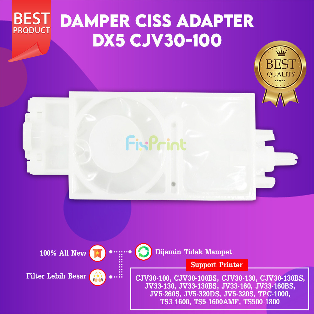 FixPrint Damper CISS Adapter DTF DTG DX5 Printer Mimaki CJV30-100