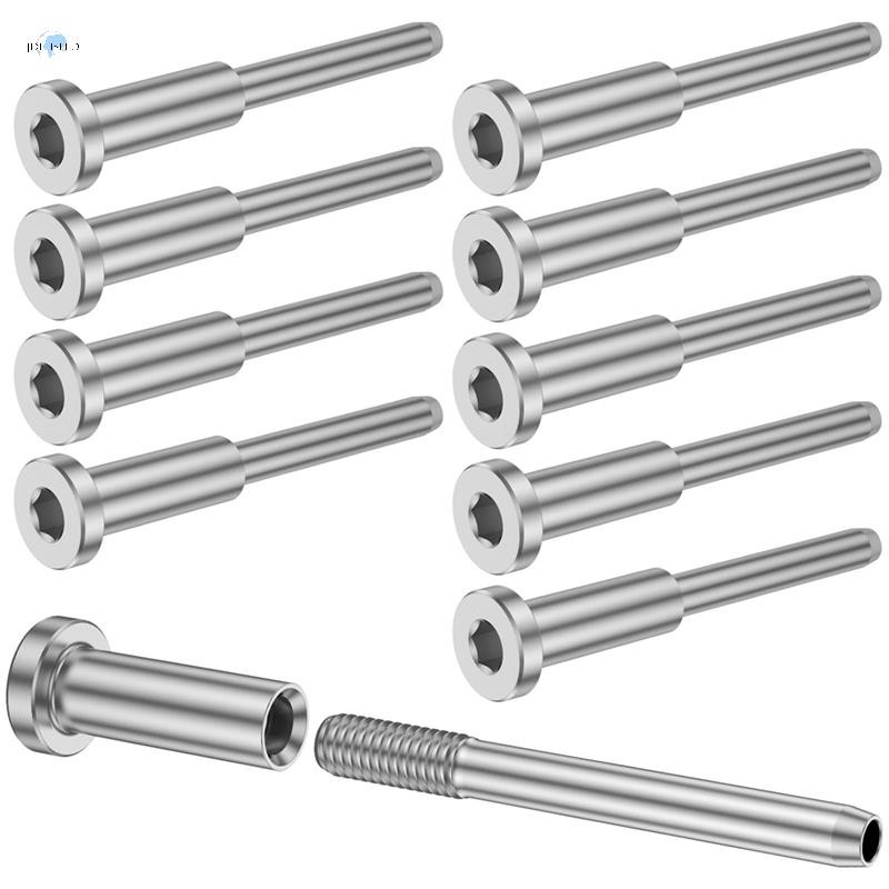 10Pcs Cable Railing Kit, Swage Stud End for Cable Railing, Swage ...
