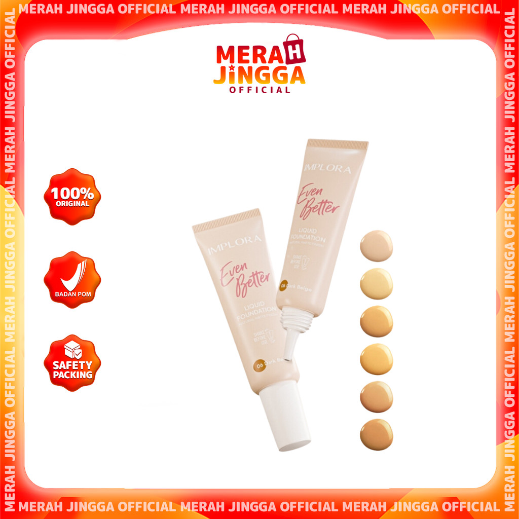 Implora Even Better Liquid Foundation / Merah Jingga Official