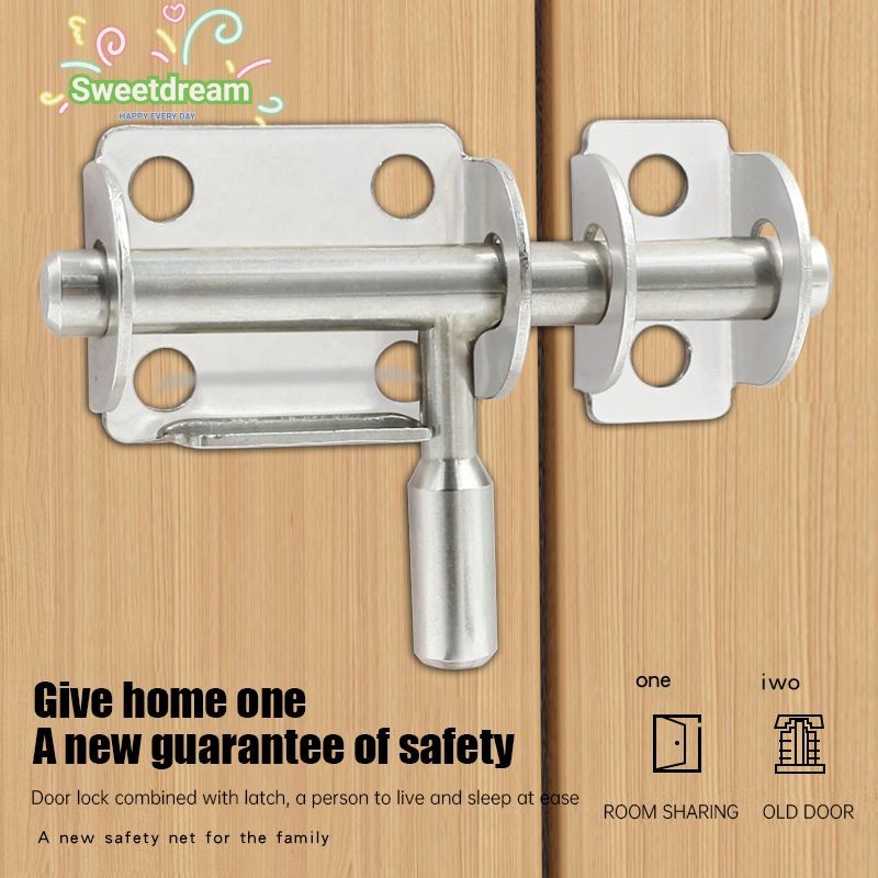️SW ️Stainless Steel Double Head Latch Left Right Latch Anti-theft ...